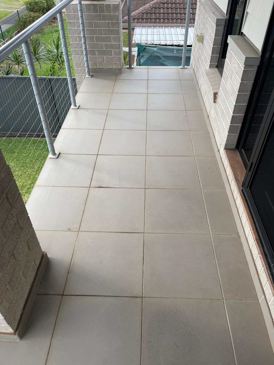 Balcony before reseal